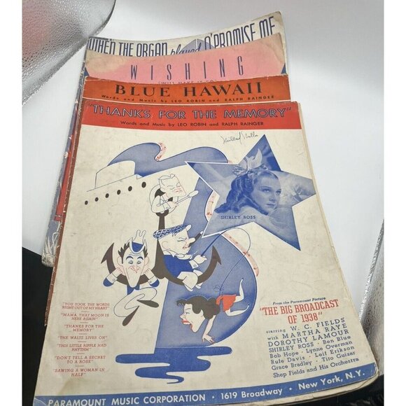 Vintage Sheet Music Lot Of 4 1930's Piano - Picture 4 of 4